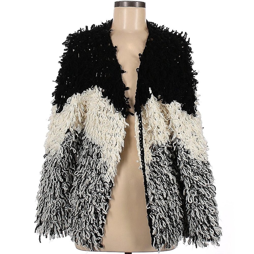 Stunning Bogo Chic Shaggy Colorblock Loop Knit Kn… - image 8